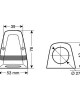 ΒΑΣΗ ΜΟΝΗ ΓΙΑ ΠΡΙΖΕΣ ΕΧΤ 53x76mm