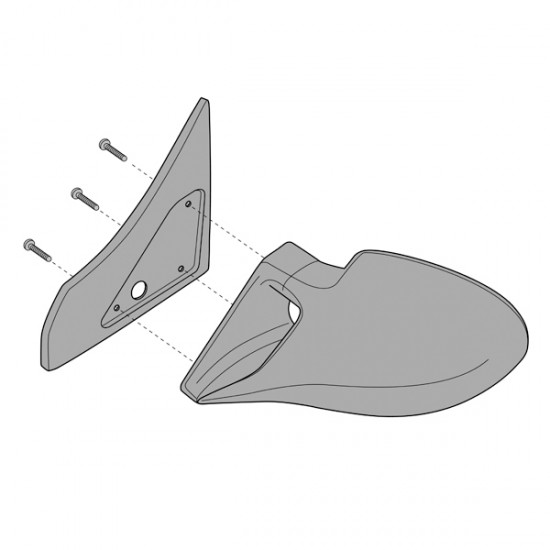 AMC-ΒΚ1123.8 - ΒΑΣΗ ΚΑΘΡΕΠΤΗ ΓΙΑ HONDA CIVIC 5D 11/95-2/01 ΒΑΣΗ ΚΑΘΡΕΠΤΗ ΓΙΑ HONDA CIVIC 5D 11/95-2/01