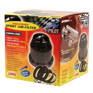 ΦΙΛΤΡΟΧΟΑΝΗ ΚΩΝΙΚΗ CARBON-LOOK 60-114mm