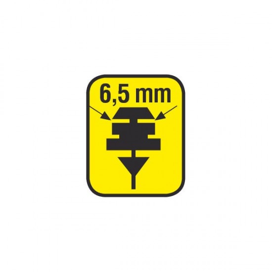 ΛΑΣΤΙΧΑ ΥΑΛΟΚΑΘΑΡΙΣΤΗΡΩΝ 61cmX6,5mm BLADE-X ΜΕ ΕΠΙΚΑΛΥΨΗ PTFE ΧΩΡΙΣ ΛΑΜΑΚΙΑ ΧΥΜΑ