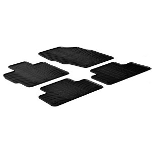 ΠΑΤΑΚΙΑ ΣΕ ΣΚΑΦΗ ΛΑΣΤΙΧΟ ΓΙΑ MAZDA CX-7 06/2007-12/2013 SUMISURA ΣΕ ΜΑΥΡΟ ΧΡΩΜΑ ME ΚΟΥΜΠΩΜΑΤΑ LAMPA - 4 ΤΕΜ.