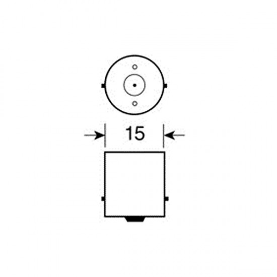 P21W 12V 21W BA15s ΜΟΝΟΠΟΛΙΚΟ CHROME SERIES ΚΑΘΡΕΠΤΗΣ ΜΟΝΟΠΟΛΙΚΟ ΛΕΥΚΟ ΦΩΣ BLISTER 2ΤΕΜ.