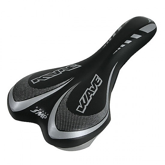 AMC-9234.2-LB - Σέλα ποδηλάτου (270x140mm /370gr) μαύρη Wave Saddle Σέλα ποδηλάτου (270x140mm /370gr) μαύρη Wave Saddle