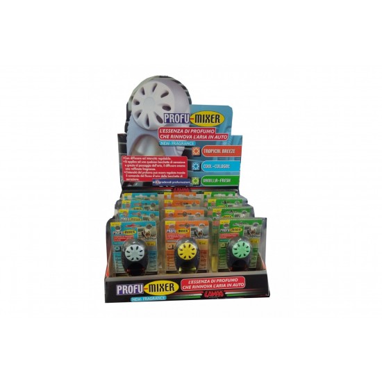 AMC-L3760.5 - ΕΚΘΕΤΗΣ PROFU.MIXER ΜΕ ΑΡΩΜΑΤΙΚΑ ΑΥΤΟΚΙΝΗΤΟΥ ΣΕ 3 ΔΙΑΦΟΡΕΤΙΚΑ ΑΡΩΜΑΤΑ (4 X COOL / 4X VANILLA / 4X TROPICAL BREEZE) LAMPA -   12ΤΜΧ ΕΚΘΕΤΗΣ PROFU.MIXER ΜΕ ΑΡΩΜΑΤΙΚΑ ΑΥΤΟΚΙΝΗΤΟΥ ΣΕ 3 ΔΙΑΦΟΡΕΤΙΚΑ ΑΡΩΜΑΤΑ (4 X COOL / 4X VANILLA / 4X TROPICAL BREEZE) LAMPA -   12ΤΜΧ