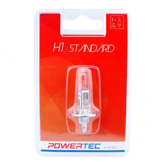 AMC-PTZ1-01B/MT - Λαμπάκι Αλογόνου H1 12V 55W P14,5s POWERTEC STANDARD 1ΤΕΜ. Λαμπάκι Αλογόνου H1 12V 55W P14,5s POWERTEC STANDARD 1ΤΕΜ.