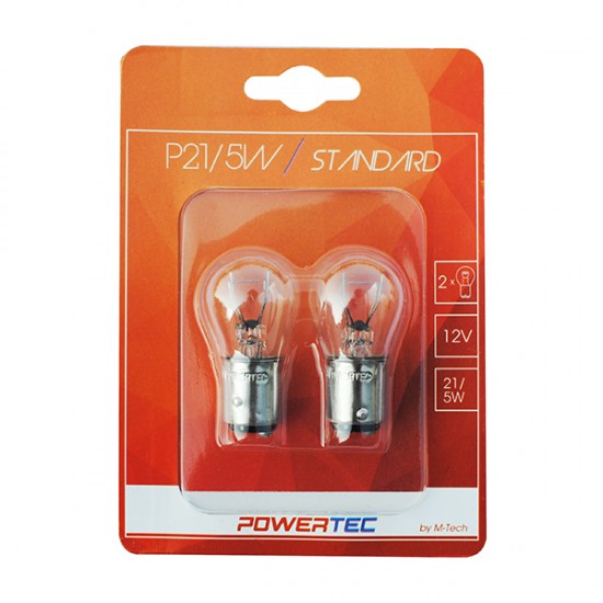AMC-PTZ15-02B/MT - P21/5W 12V 21/5W BAY15d ΔΙΠΟΛΙΚΟ (STOP) POWERTEC STANDARD ΑΛΟΓΟΝΟΥ 2ΤΕΜ. P21/5W 12V 21/5W BAY15d ΔΙΠΟΛΙΚΟ (STOP) POWERTEC STANDARD ΑΛΟΓΟΝΟΥ 2ΤΕΜ.
