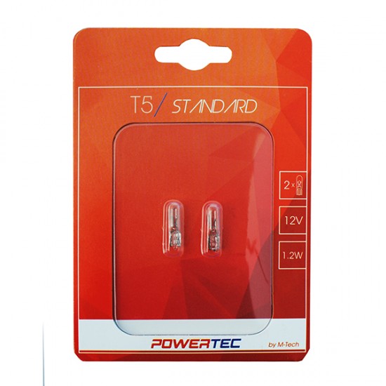 AMC-PTZ29-02B/MT - T5 12V 1,2W W2x4,6d (ΚΑΡΦΩΤΟ ΑΚΑΛΥΚΟ) POWERTEC STANDARD ΑΛΟΓΟΝΟΥ 2ΤΕΜ. T5 12V 1,2W W2x4,6d (ΚΑΡΦΩΤΟ ΑΚΑΛΥΚΟ) POWERTEC STANDARD ΑΛΟΓΟΝΟΥ 2ΤΕΜ.