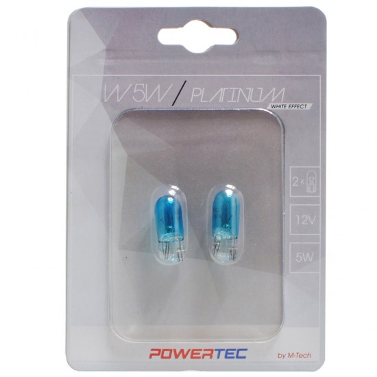 AMC-PTZPT12-02B/MT - T10 W5W 12V 5W W2.1x9.5d 130% POWERTEC PLATINUM 2ΤΕΜ. M-TECH T10 W5W 12V 5W W2.1x9.5d 130% POWERTEC PLATINUM 2ΤΕΜ. M-TECH