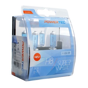 H8 12V 55W 3.450K PGJ19-1 POWERTECK SUPERWHITE 2ΤΕΜ. H8 12V 55W 3.450K PGJ19-1 POWERTECK SUPERWHITE 2ΤΕΜ.