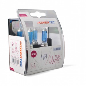 H8 12V 35W PGJ19-1 POWERTEC ULTRA WHITE 2ΤΕΜ. M-TECH