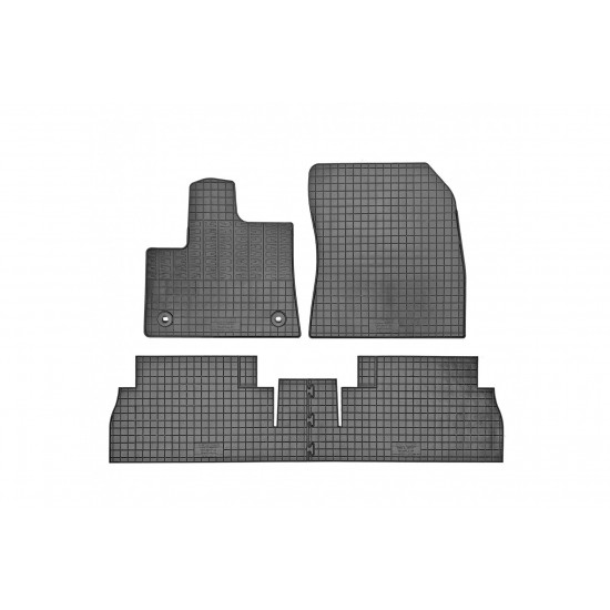 ΜΑΡΚΕ ΠΑΤΑΚΙΑ ΣΕ ΣΚΑΦΗ ΛΑΣΤΙΧΟ ΓΙΑ CITROEN BERLINGO 5ΘΕΣΙΟ 2018+ / OPEL COMBO E 5ΘΕΣΙΟ 2018+ / PEUGEOT RIFTER 5ΘΕΣΙΟ 2018+ ΣΕ ΜΑΥΡΟ ΧΡΩΜΑ ΜΕ ΣΤΡΟΓΓΥΛΑ ΚΟΥΜΠΩΜΑΤΑ CIK - 4 ΤΕΜ.