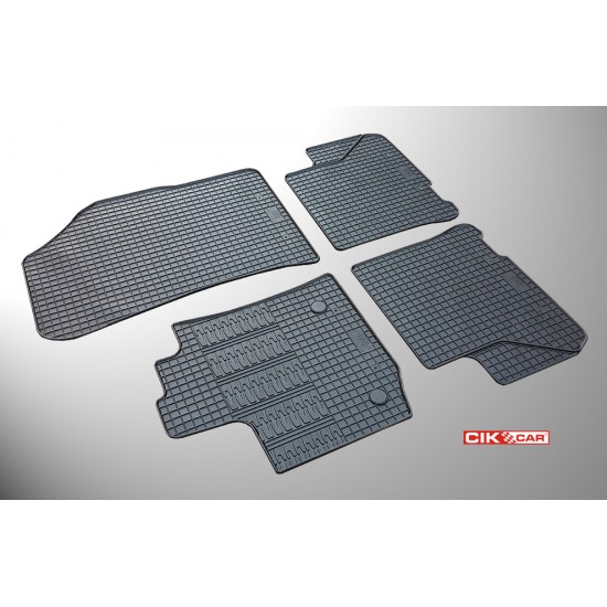 ΜΑΡΚΕ ΠΑΤΑΚΙΑ ΣΕ ΣΚΑΦΗ ΛΑΣΤΙΧΟ ΓΙΑ DACIA DOKKER 2012-2021 / DACIA LODGY 2012+ ΣΕ ΜΑΥΡΟ ΧΡΩΜΑ ΜΕ ΚΟΥΜΠΩΜΑΤΑ CIK - 4 ΤΕΜ.