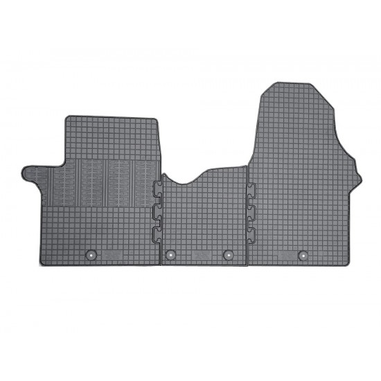 ΜΑΡΚΕ ΠΑΤΑΚΙΑ ΣΕ ΣΚΑΦΗ ΛΑΣΤΙΧΟ ΓΙΑ FIAT TALENTO 2ΘΕΣΙΟ 2016+ / OPEL VIVARO PERSONAL 2ΘΕΣΙΟ 2014+ ΣΕ ΜΑΥΡΟ ΧΡΩΜΑ ΜΕ ΚΟΥΜΠΩΜΑΤΑ CIK - 4 ΤΕΜ.