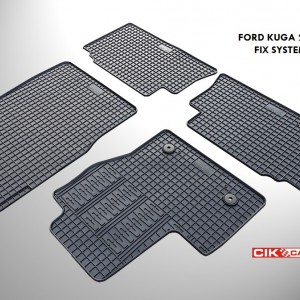 Cik - ΣΥΜΒΑΤΑ ΠΑΤΑΚΙΑ ΣΕ ΣΚΑΦΗ ΛΑΣΤΙΧΟ ΓΙΑ FORD KUGA 2013-2015 ΣΕ ΜΑΥΡΟ ΧΡΩΜΑ ΜΕ ΚΟΥΜΠΩΜΑΤΑ - 4 ΤΕΜ. (RM.FO.0009/CK)