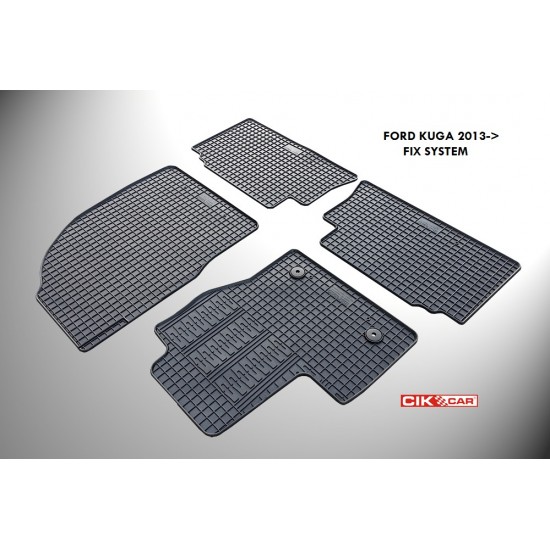 ΜΑΡΚΕ ΠΑΤΑΚΙΑ ΣΕ ΣΚΑΦΗ ΛΑΣΤΙΧΟ ΓΙΑ FORD KUGA 2013-2015 ΣΕ ΜΑΥΡΟ ΧΡΩΜΑ ΜΕ ΚΟΥΜΠΩΜΑΤΑ CIK - 4 ΤΕΜ.