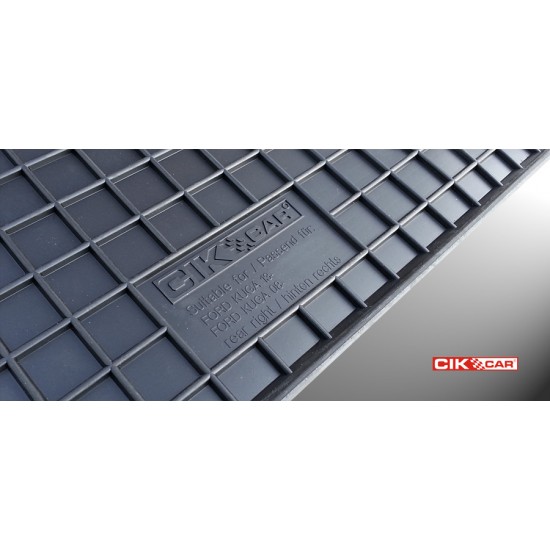 ΜΑΡΚΕ ΠΑΤΑΚΙΑ ΣΕ ΣΚΑΦΗ ΛΑΣΤΙΧΟ ΓΙΑ FORD KUGA 2013-2015 ΣΕ ΜΑΥΡΟ ΧΡΩΜΑ ΜΕ ΚΟΥΜΠΩΜΑΤΑ CIK - 4 ΤΕΜ.