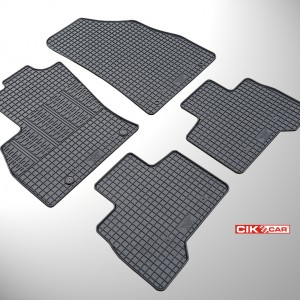 Cik - ΣΥΜΒΑΤΑ ΠΑΤΑΚΙΑ ΣΕ ΣΚΑΦΗ ΛΑΣΤΙΧΟ ΓΙΑ PEUGEOT BIPPER TEPEE / CITROEN NEMO MULTISPACE / FIAT QUBO 2008+ ΣΕ ΜΑΥΡΟ ΧΡΩΜΑ ΜΕ ΚΟΥΜΠΩΜΑΤΑ - 4 ΤΕΜ. (RM.PE.0007/CK)