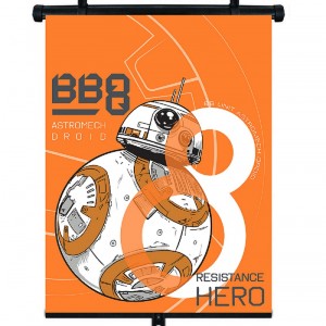 ΚΟΥΡΤΙΝΑΚΙ ΗΛΙΟΠΡΟΣΤΑΣΙΑΣ ΣΕ ΡΟΛΟ STAR WARS 36x45cm ΓΙΑ ΠΛΑΙΝΟ ΤΖΑΜΙ/ΠΙΣΩ ΠΑΡΜΠΡΙΖ AMIO - 1 Τεμ.