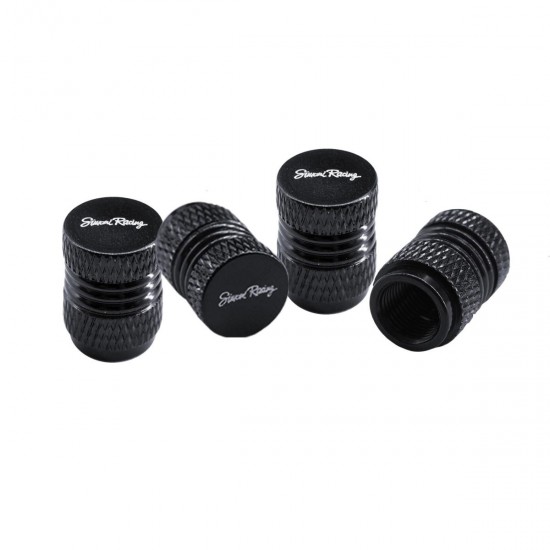 ΚΑΠΑΚΙΑ ΒΑΛΒΙΔΩΝ MILLED ΑΛΟΥΜΙΝΙΟΥ ΜΑΥΡΑ SIMONI RACING  - 4 τεμ.