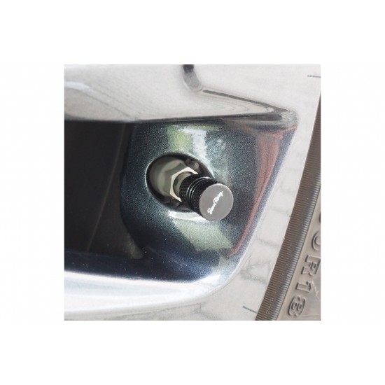 ΚΑΠΑΚΙΑ ΒΑΛΒΙΔΩΝ MILLED ΑΛΟΥΜΙΝΙΟΥ ΜΑΥΡΑ SIMONI RACING  - 4 τεμ.