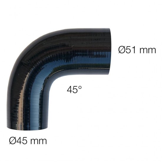 AMC-SRR6 - ΓΩΝΙΑ ΣΙΛΙΚΟΝΗΣ ΜΑΥΡΗ Φ51-Φ45 90 ΜΟΙΡΕΣ ΓΩΝΙΑ ΣΙΛΙΚΟΝΗΣ ΜΑΥΡΗ Φ51-Φ45 90 ΜΟΙΡΕΣ