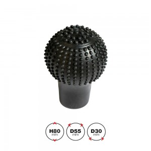 ΚΑΛΥΜΜΑ ΓΙΑ ΠΟΜΟΛΟ ΤΑΧΥΤΗΤΩΝ GEAR KNOB COVER ΜΑΥΡΟ ΣΙΛΙΚΟΝΗΣ 80x55x30mm SIMONI RACING - 1 Τεμ.