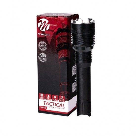 AMC-TLF102/MT - ΦΑΚΟΣ ΧΕΙΡΟΣ 1x10W 240lm IP65 171mm Φ42mm 3300mAh Li-ion TACTICAL LASER FLASHLIGHT M-TECH - 1 Τεμ. ΦΑΚΟΣ ΧΕΙΡΟΣ 1x10W 240lm IP65 171mm Φ42mm 3300mAh Li-ion TACTICAL LASER FLASHLIGHT M-TECH - 1 Τεμ.