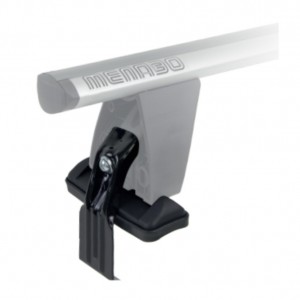 DLKIT01G KIT TYPE G ΑΚΡΑ (ΠΟΔΙΑ) ΓΙΑ ΜΠΑΡΕΣ ΟΡΟΦΗΣ DELTA/OMEGA BLACK/SILVER MENABO - 1 ΣΕΤ