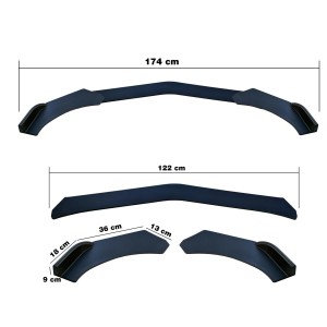 ΔΙΑΚΟΣΜΗΤΙΚΟ SPOILER ΠΡΟΦΥΛΑΚΤΗΡΑ LIP SPLITTER ΜΑΥΡΟ LOOK 3ΤΕΜ. ΔΙΑΚΟΣΜΗΤΙΚΟ SPOILER ΠΡΟΦΥΛΑΚΤΗΡΑ LIP SPLITTER ΜΑΥΡΟ LOOK 3ΤΕΜ.