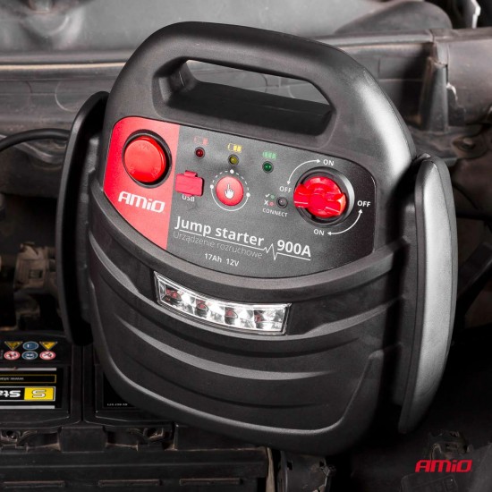 AMC-02523/AM - ΕΚΚΙΝΗΤΗΣ ΜΠΑΤΑΡΙΑΣ STARTER 4 ΣΕ 1 17Ah 12V DC 300A (700A max) 250PSI ΜΕ ΚΟΜΠΡΕΣΕΡ ΑΕΡΑ / ΜΑΝΟΜΕΤΡΟ / 3 LED / 2 ΠΡΙΖΕΣ 12V / 1 ΘΥΡΑ USB 5V 2,1A SENA ΓΙΑ ΒΕΝΖΙΝΗ ΚΑΙ DIESEL AMiO - 1 ΤΕΜ. ΕΚΚΙΝΗΤΗΣ ΜΠΑΤΑΡΙΑΣ STARTER 4 ΣΕ 1 17Ah 12V DC 300A (700A max) 250PSI ΜΕ ΚΟΜΠΡΕΣΕΡ ΑΕΡΑ / ΜΑΝΟΜΕΤΡΟ / 3 LED / 2 ΠΡΙΖΕΣ 12V / 1 ΘΥΡΑ USB 5V 2,1A SENA ΓΙΑ ΒΕΝΖΙΝΗ ΚΑΙ DIESEL AMiO - 1 ΤΕΜ.