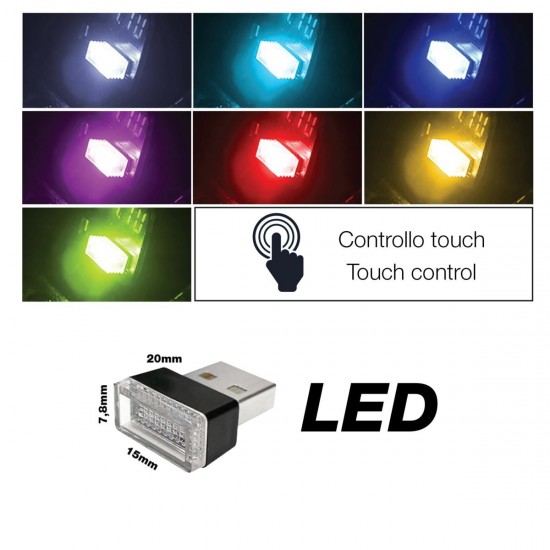 AMC-SRUSB - ΠΛΑΦΟΝΙΕΡΑ ΣΕ USB 7 ΧΡΩΜΑΤΩΝ ΦΩΣ ATHMOSPHERE LED ΓΙΑ ΘΥΡΑ USB 20x15x7,8mm 1ΤΕΜ. ΠΛΑΦΟΝΙΕΡΑ ΣΕ USB 7 ΧΡΩΜΑΤΩΝ ΦΩΣ ATHMOSPHERE LED ΓΙΑ ΘΥΡΑ USB 20x15x7,8mm 1ΤΕΜ.
