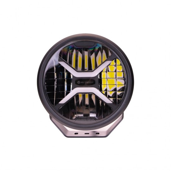 ΠΡΟΒΟΛΕΑΣ ΣΤΡΟΓΓΥΛΟΣ DRIVING LIGHT BLACK SERIES LED 12-48V 80W 5.700K 11.000lm 220mm mTECH -  1 ΤΕΜ.
