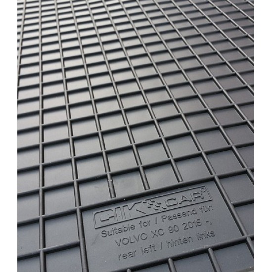 ΜΑΡΚΕ ΠΑΤΑΚΙΑ ΣΕ ΣΚΑΦΗ ΛΑΣΤΙΧΟ ΓΙΑ VOLVO XC90 2015+ ΣΕ ΜΑΥΡΟ ΧΡΩΜΑ ΜΕ ΚΟΥΜΠΩΜΑΤΑ CIK - 4 ΤΕΜ.