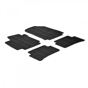 ΠΑΤΑΚΙΑ ΣΕ ΣΚΑΦΗ ΛΑΣΤΙΧΟ ΓΙΑ RENAULT CAPTUR 05/2013-11/2019 / CLIO IV 5D 10/2012-07/2019 / CLIO IV GENERATION 08/2019-03/2020 / CLIO IV SPORTER 04/2013-03/2020 SUMISURA ΣΕ ΜΑΥΡΟ ΧΡΩΜΑ ME ΚΟΥΜΠΩΜΑΤΑ LAMPA - 4 ΤΕΜ.