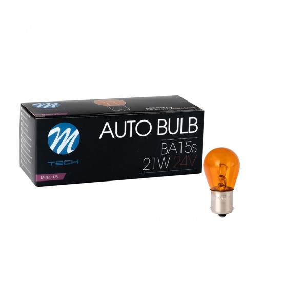 AMC-Z919/MT - ΛΑΜΠΑΚΙΑ LED S25 24V 21W BA15s ΠΟΡΤΟΚΑΛΙ ΑΛΟΓΟΝΟΥ ΣΕ ΚΟΥΤΙ M-TECH - 10 ΤΕΜ. ΛΑΜΠΑΚΙΑ LED S25 24V 21W BA15s ΠΟΡΤΟΚΑΛΙ ΑΛΟΓΟΝΟΥ ΣΕ ΚΟΥΤΙ M-TECH - 10 ΤΕΜ.