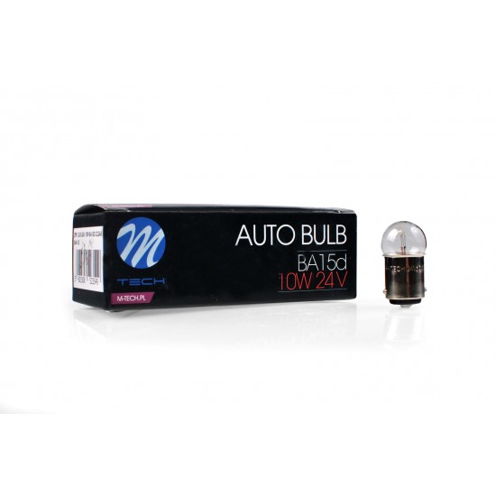 AMC-Z991/MT - ΛΑΜΠΑΚΙΑ R10W Ba15d 24V 10W (ΦΟΥΝΤΟΥΚΙ) STANDARD ΑΛΟΓΟΝΟΥ M-TECH - 10 τεμ. ΛΑΜΠΑΚΙΑ R10W Ba15d 24V 10W (ΦΟΥΝΤΟΥΚΙ) STANDARD ΑΛΟΓΟΝΟΥ M-TECH - 10 τεμ.