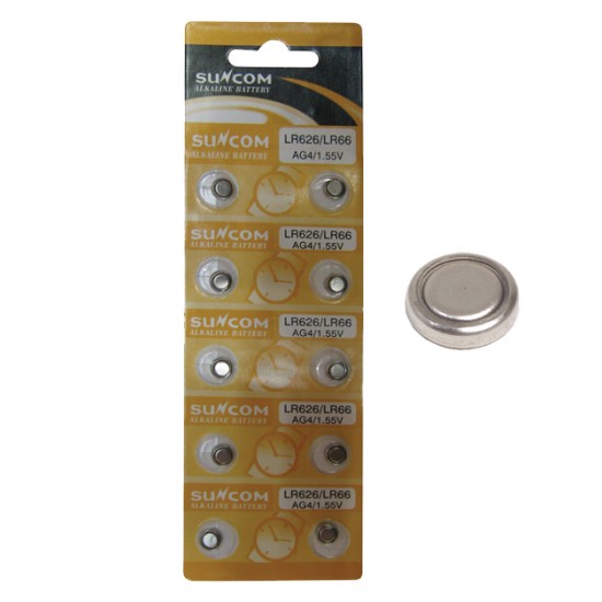 AG-00600025-c - Συσκευασία 10 μπαταρίες λιθίου κουμπία LR626 00600025 Συσκευασία 10 μπαταρίες λιθίου κουμπία LR626 00600025