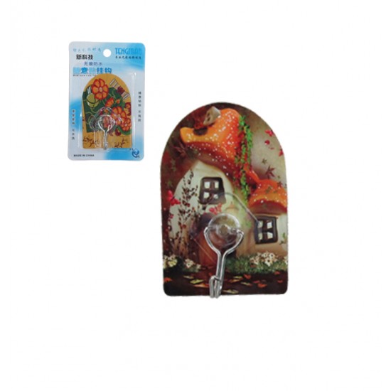 Κρεμασταράκι τοίχου σιλικόνης με 1 γάντζο 00404217