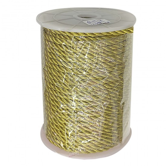 ΚΟΡΔΟΝΙ ΧΡΥΣΟ GLITTER 5m 4mmx 5m Justnote 39335