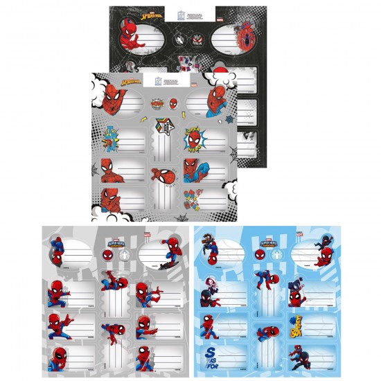 ΕΤΙΚΕΤΕΣ SPIDERMAN ΣΕΤ=2 ΦΥΛΛΑ ΕΠΙ 12ΤΕΜ ΦΥΛΛΟ=20x20cm Beniamin Sp. z o.o. Sp. k. 59014276081692