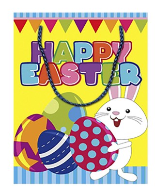 ΤΣΑΝΤΑ ΔΩΡΟΥ ΧΑΡΤΙΝΗ ΠΑΣΧΑΛΙΝΗ  (14cm) 14x11x6cm Bunny's 931005