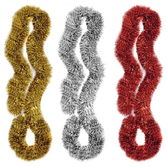 ΓΙΡΛΑΝΤΑ ΚΛΑΣΣΙΚΗ TINSEL Φ:11cm/Y:2m Xmasfest 1131020