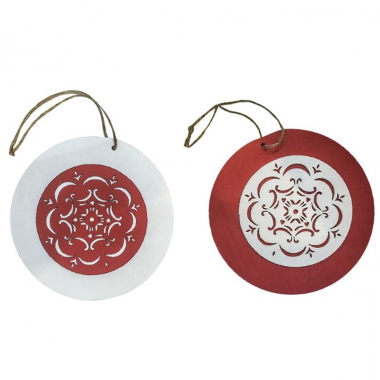 ΜΠΑΛΑ ΞΥΛΙΝΗ ΧΡΙΣΤΟΥΓΕΝΝΩΝ ΠΛΑΚΕ Φ=15cm Xmasfest 1131957