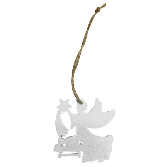 TG-93-2496 - ΣΤΟΛΙΔΙ ΞΥΛΙΝΟ ΑΓΓΕΛΟΣ ΛΕΥΚΟΣ 7x6,5cm Xmasfest 1132516 ΣΤΟΛΙΔΙ ΞΥΛΙΝΟ ΑΓΓΕΛΟΣ ΛΕΥΚΟΣ 7x6,5cm Xmasfest 1132516