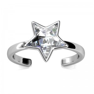 Δαχτυλίδι Ανοιχτό από Ορείχαλκο με Κρύσταλλα Swarovski® Elements Star MYC DR0042_C_56-58