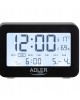Ψηφιακό Επιτραπέζιο Ρολόι με Ξυπνητήρι Χρώματος Μαύρο Adler AD-1196B