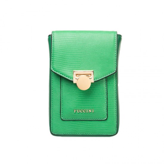 Γυναικεία Τσάντα Ώμου Χρώματος Πράσινο Puccini BK1231166T-5
