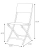 Μεταλλική Πτυσσόμενη Καρέκλα Εξωτερικού Χώρου 45 x 55 x 82 cm Home Deco Factory HDO7237