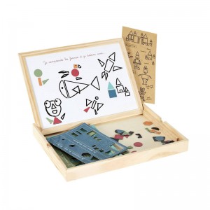 Εκπαιδευτικό Ξύλινο Παιχνίδι Montessori Σχήματα Jeux 2 Momes EA10282