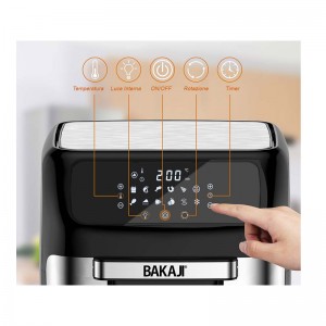 Ηλεκτρικός Φούρνος με Αέρα 12 Lt 1800 W Bakaji 02012576